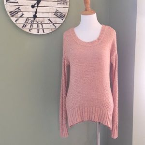 S/M Blush long sleeve mesh shirt